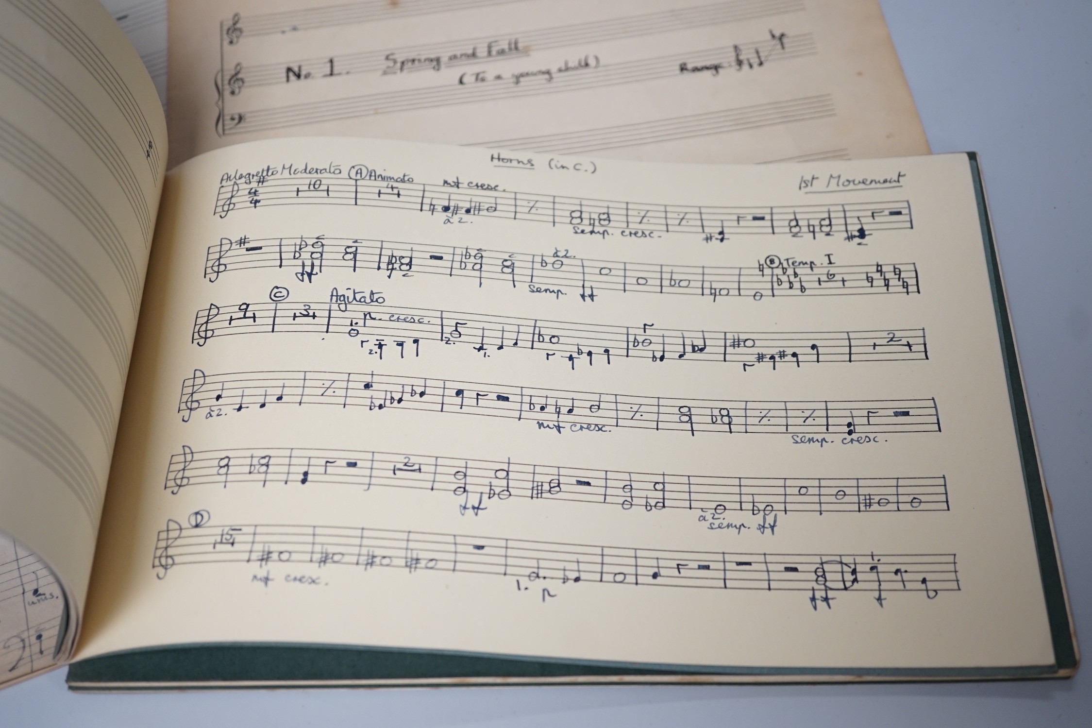 Jonathan Hinden, conductor and former Head of Music staff at Glyndebourne, a collection of his hand-annotated manuscript books